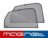 Peugeot 206 (2006-н.в.) комплект бескрепёжныx защитных экранов Chiko magnet, задние боковые (Стандарт)